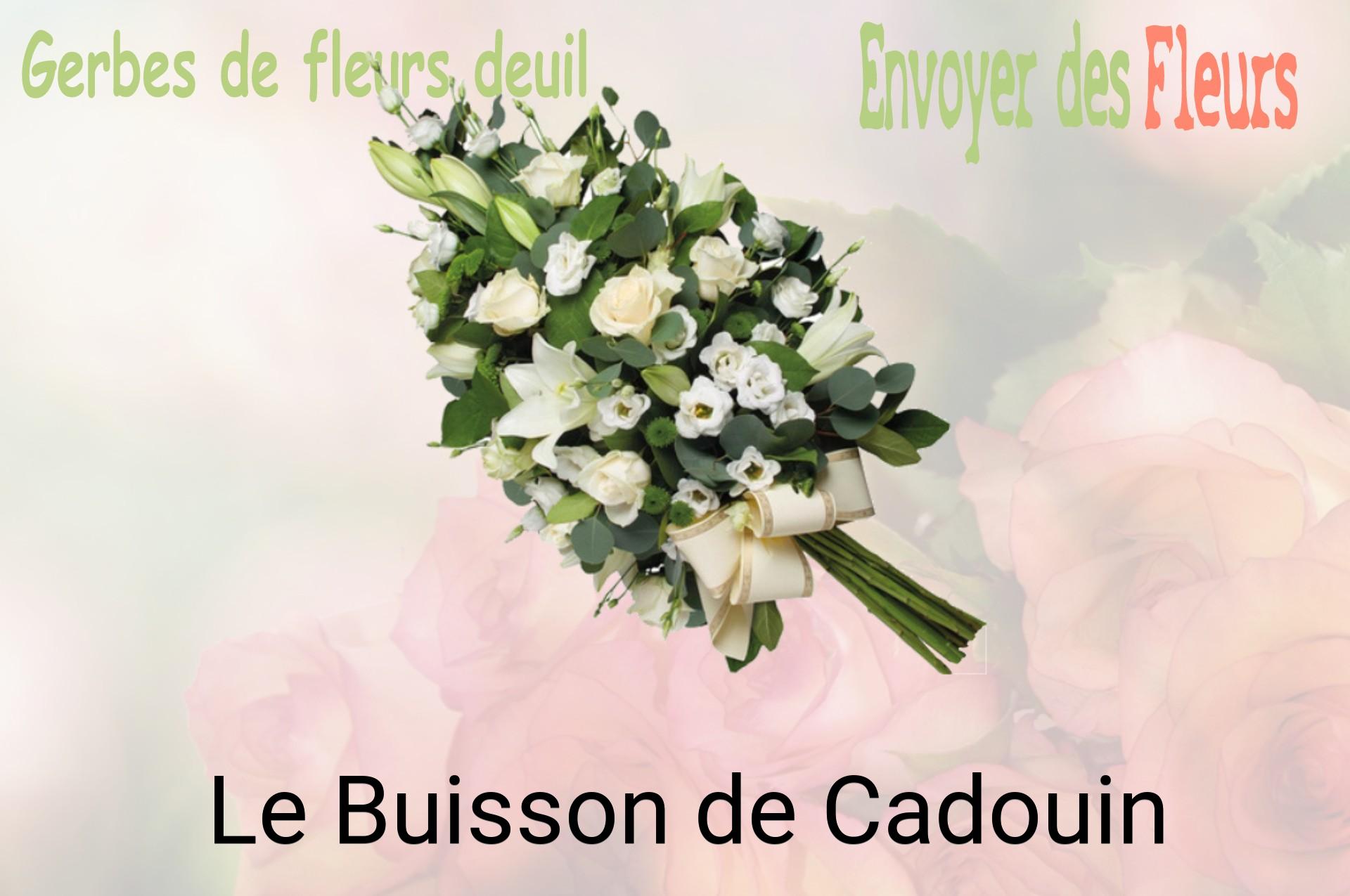 Gerbe de fleurs de deuil livrée à Le Buisson-de-Cadouin
